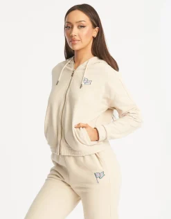 New ECHT Flag Zip-Up Jacket Oatmeal