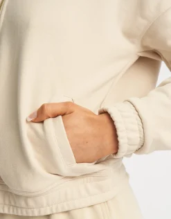 New ECHT Flag Zip-Up Jacket Oatmeal