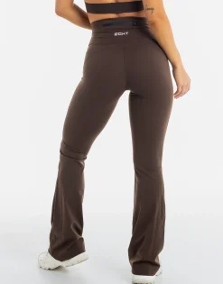 Fashion ECHT Flare Leggings Fudge Brown