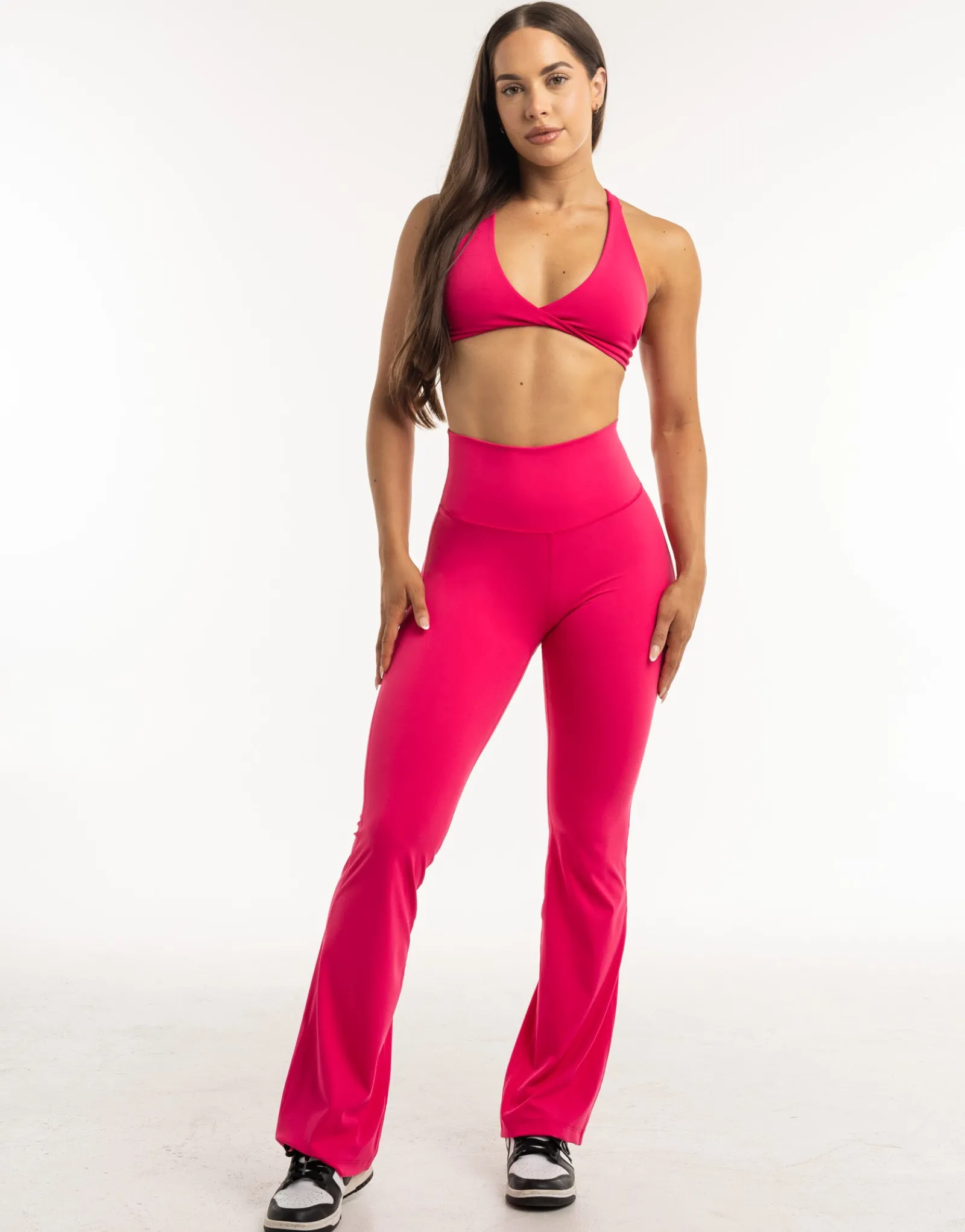 Fashion ECHT Flare Leggings Bright Pink