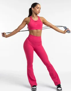 Fashion ECHT Flare Leggings Bright Pink