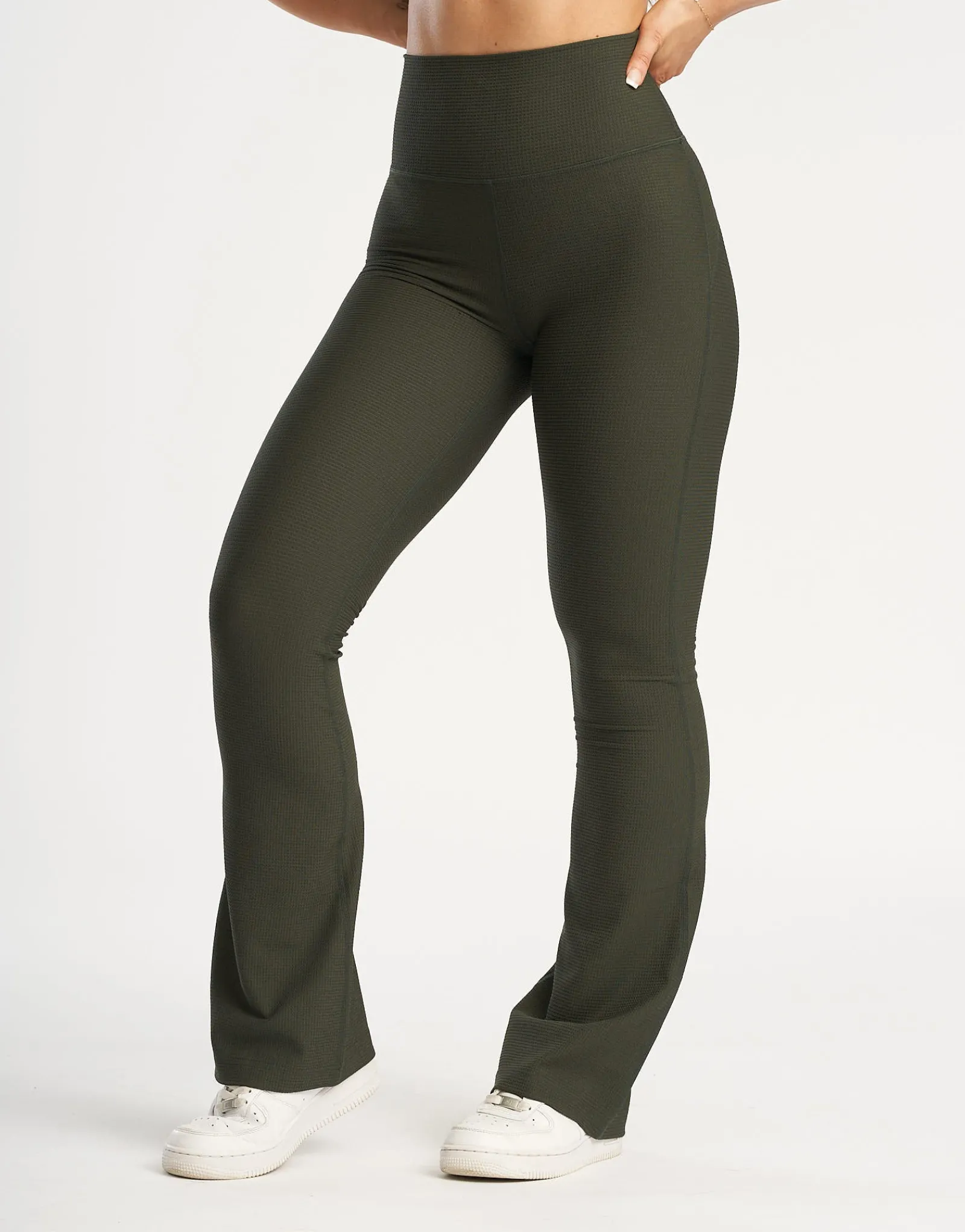 Online ECHT Flare Lounge Leggings Forest Green