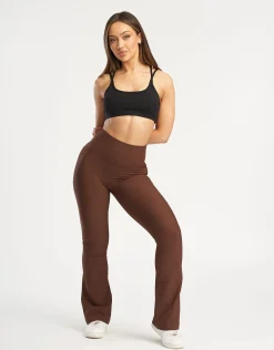 Hot ECHT Flare Lounge Leggings Chestnut Brown