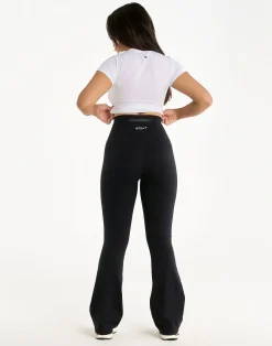 Hot ECHT Flare Lycra Leggings Black