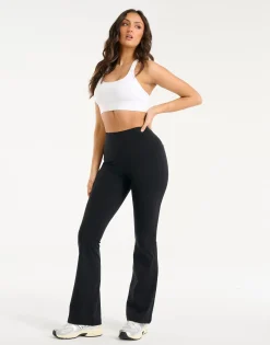 Outlet ECHT Flare Lycra Pocket Leggings Black