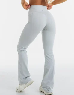 Fashion ECHT Flare Pocket Leggings Micro Grey
