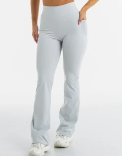 Fashion ECHT Flare Pocket Leggings Micro Grey