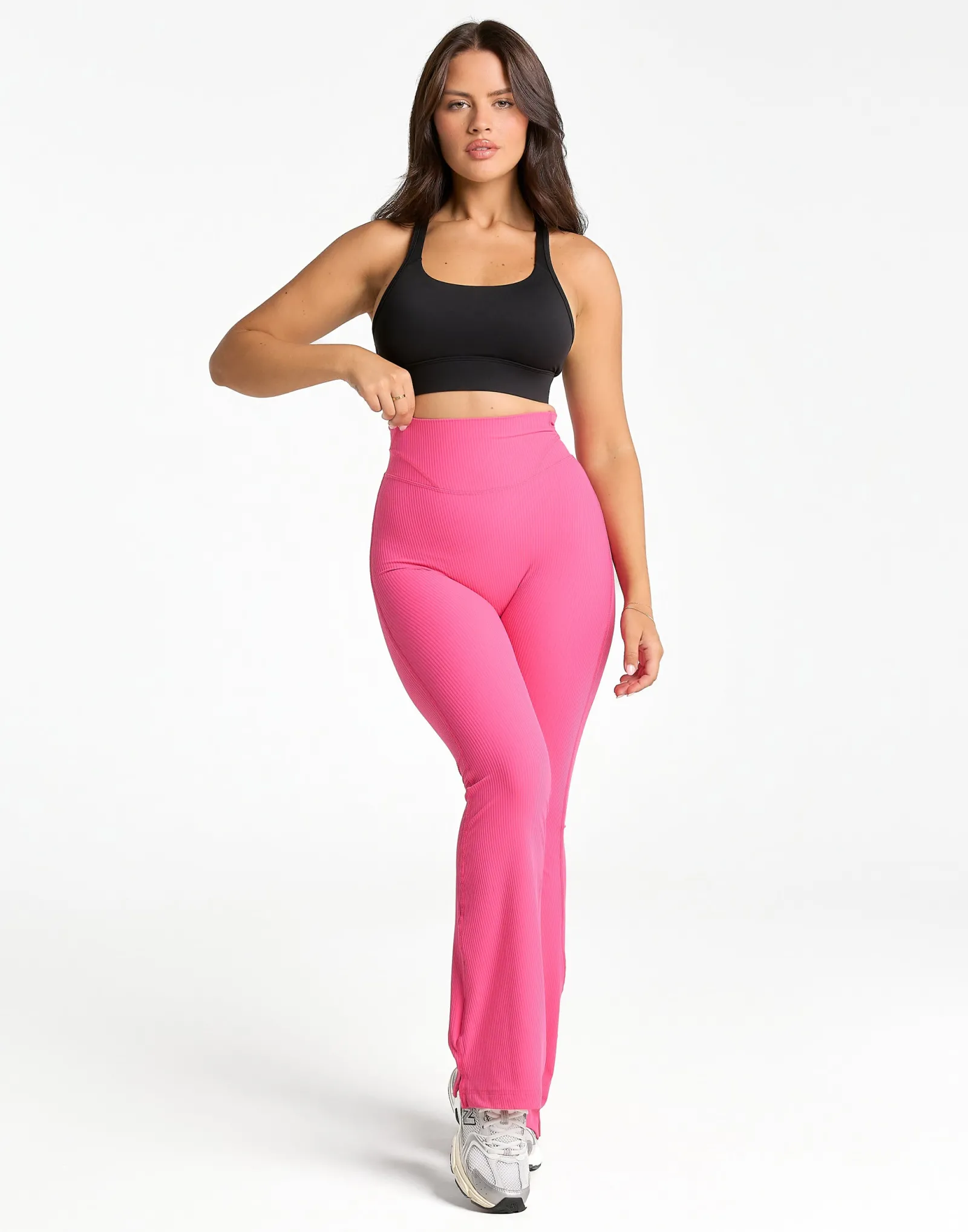 Online ECHT Flare Ribbed Leggings V2 Pink