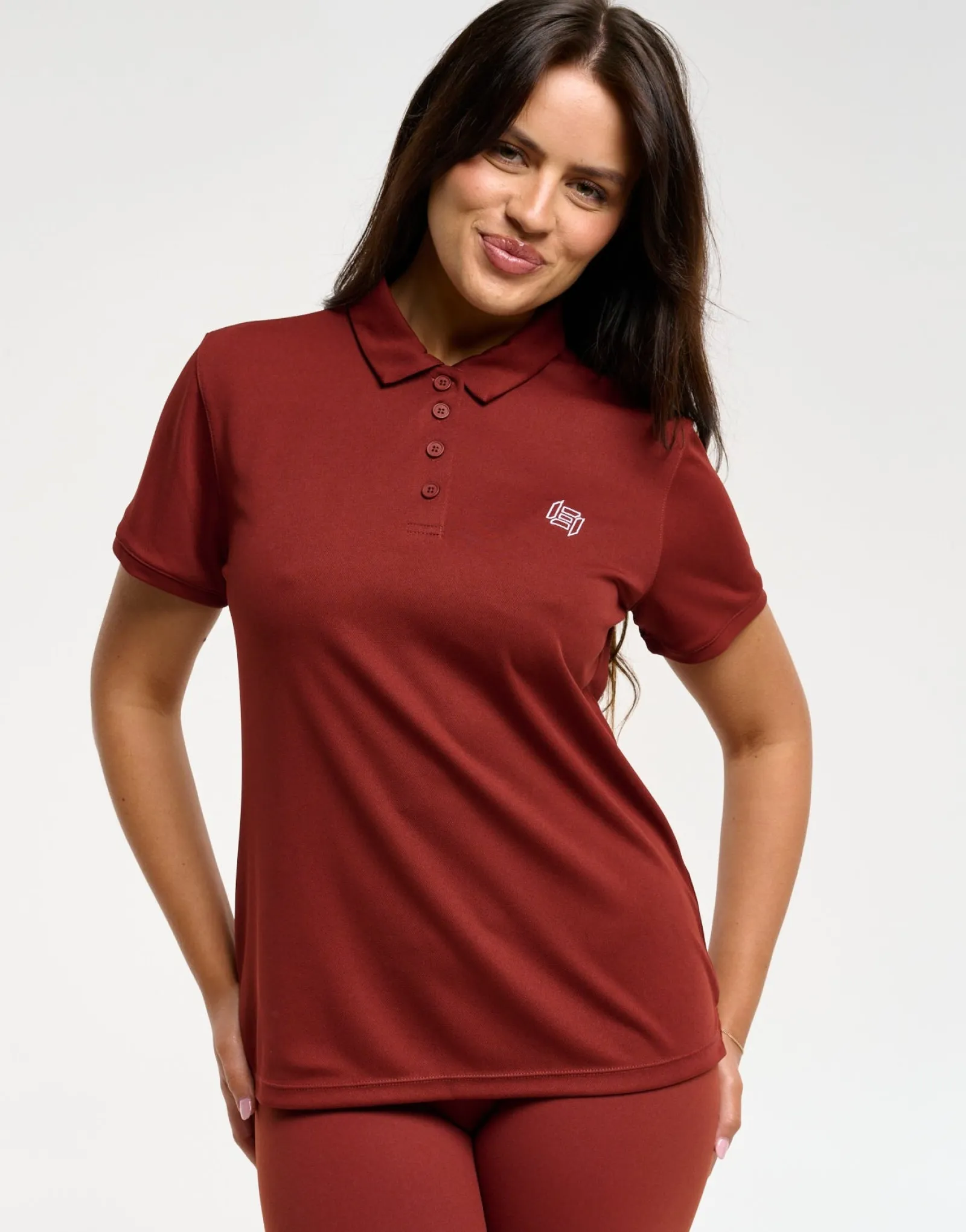 Outlet ECHT Flow Short-Sleeve Polo Brown