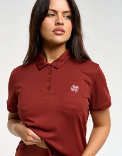 Outlet ECHT Flow Short-Sleeve Polo Brown