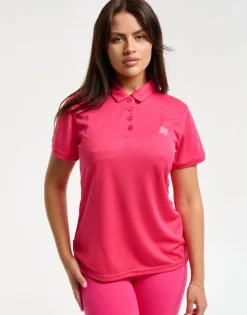 Hot ECHT Flow Short-Sleeve Polo Pink