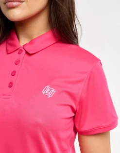 Hot ECHT Flow Short-Sleeve Polo Pink