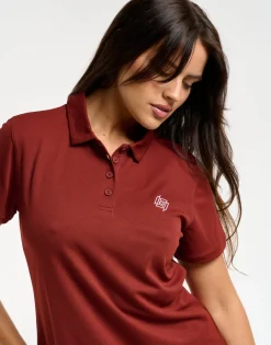 Clearance ECHT Flow Short-Sleeve Polo Brown