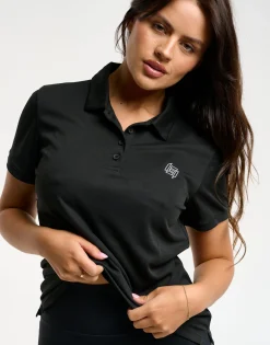 Clearance ECHT Flow Short-Sleeve Polo Black