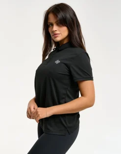 Clearance ECHT Flow Short-Sleeve Polo Black