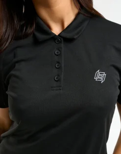 Clearance ECHT Flow Short-Sleeve Polo Black