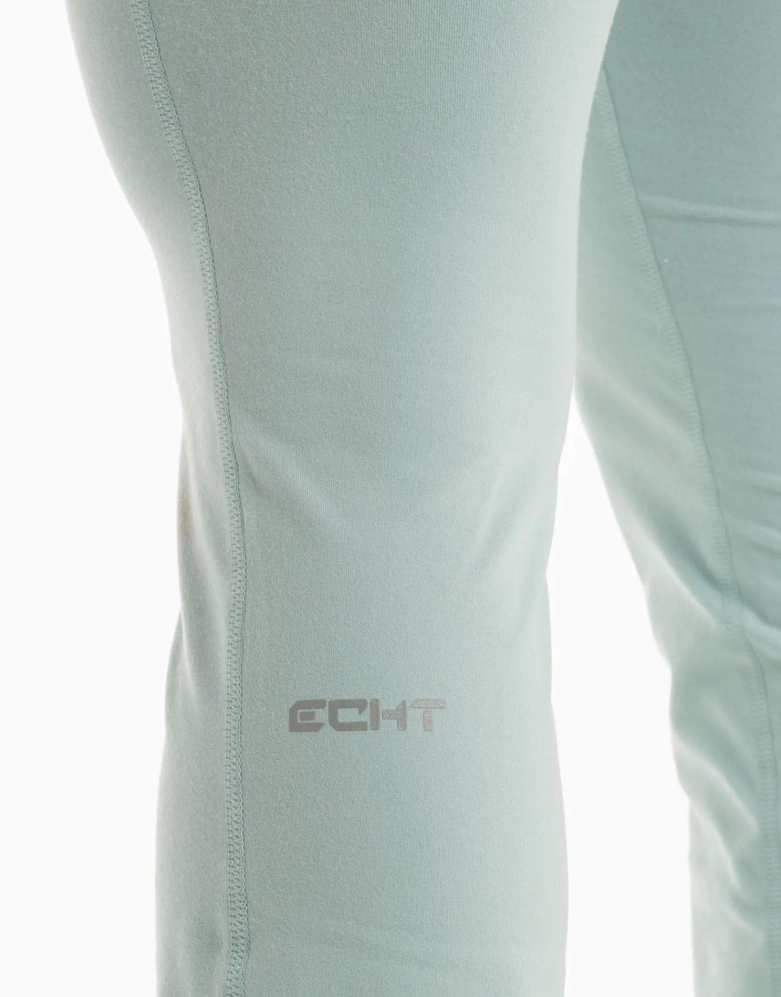 Clearance ECHT Fold Over Flare Leggings Light Blue