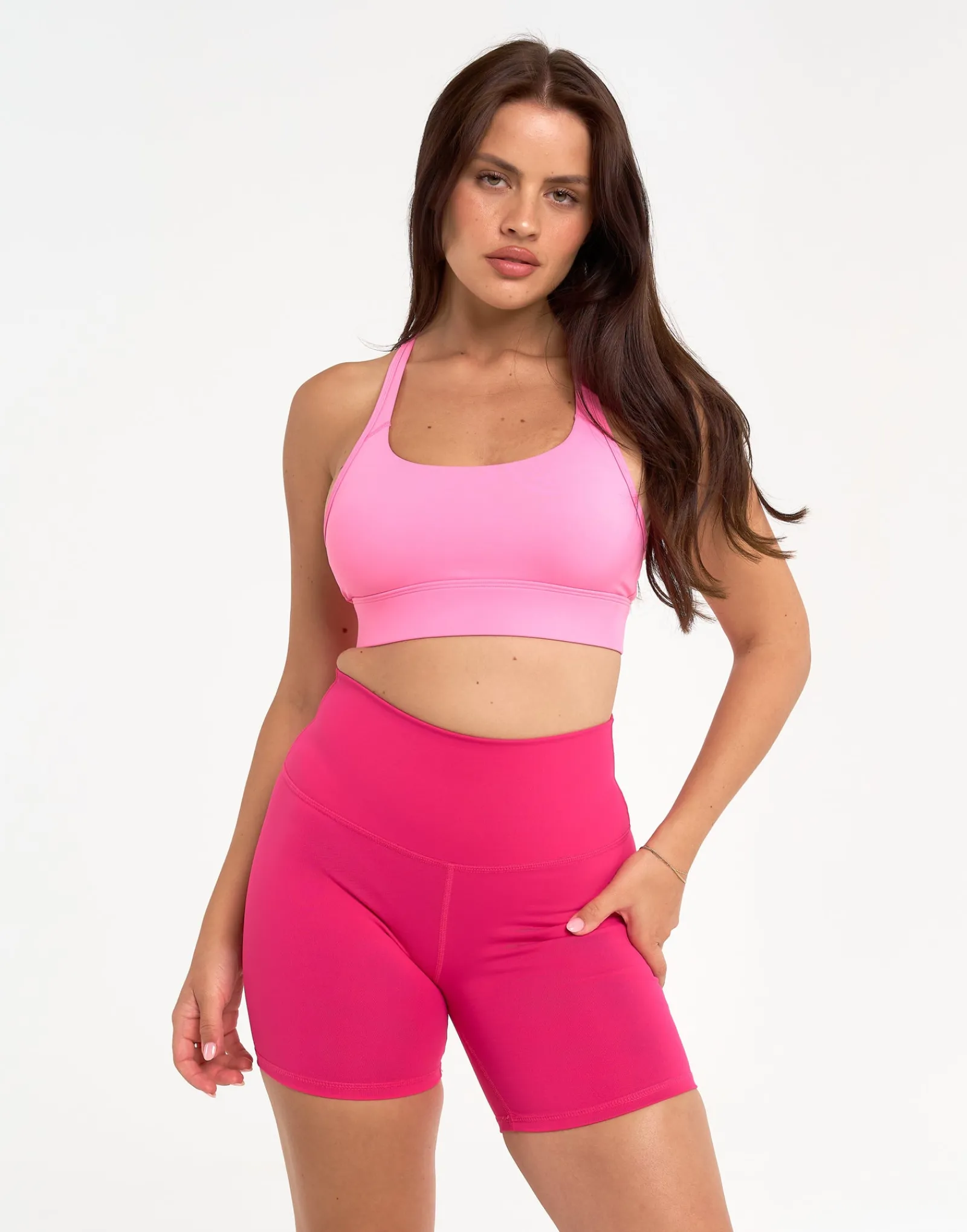 Clearance ECHT Freedom High Waisted Shorts 5.5" Pink