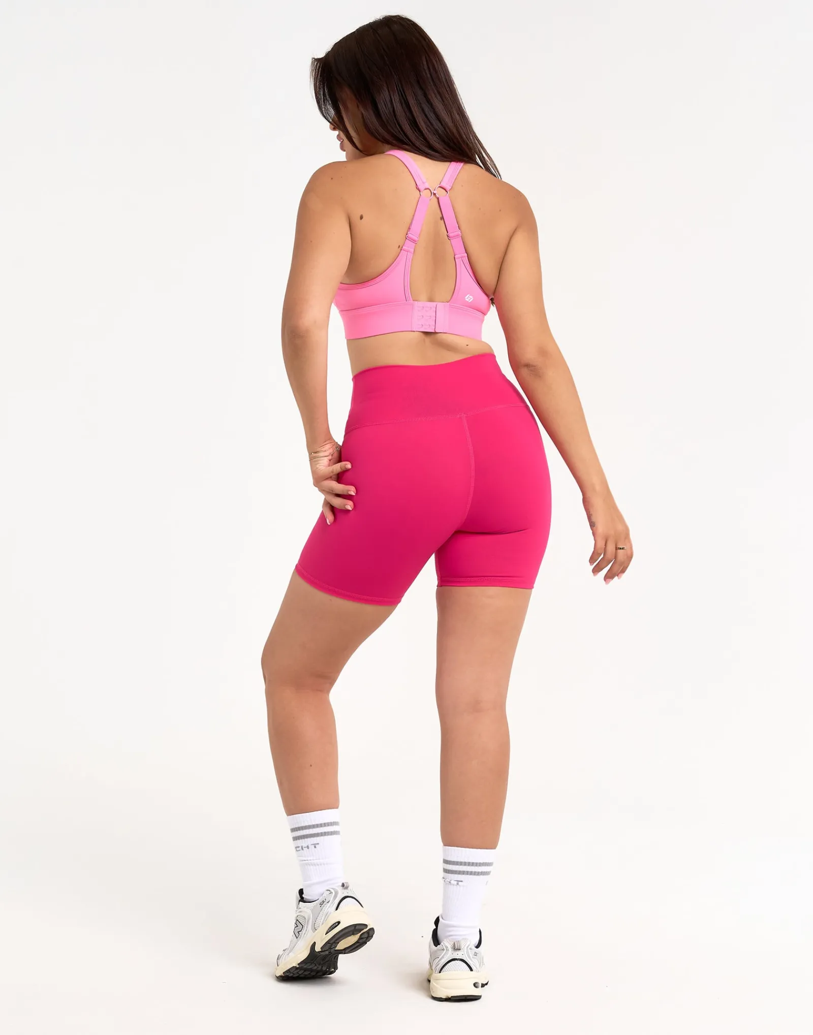 Clearance ECHT Freedom High Waisted Shorts 5.5" Pink