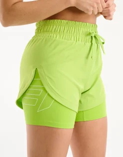 New ECHT Freedom Running Shorts Lime Green