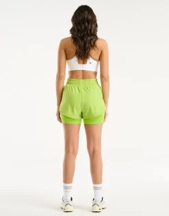 New ECHT Freedom Running Shorts Lime Green