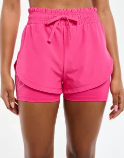 Clearance ECHT Freedom Running Shorts Bright Pink