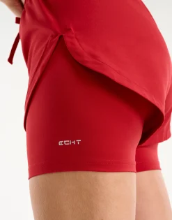 Clearance ECHT Freedom Running Shorts Scarlet Red