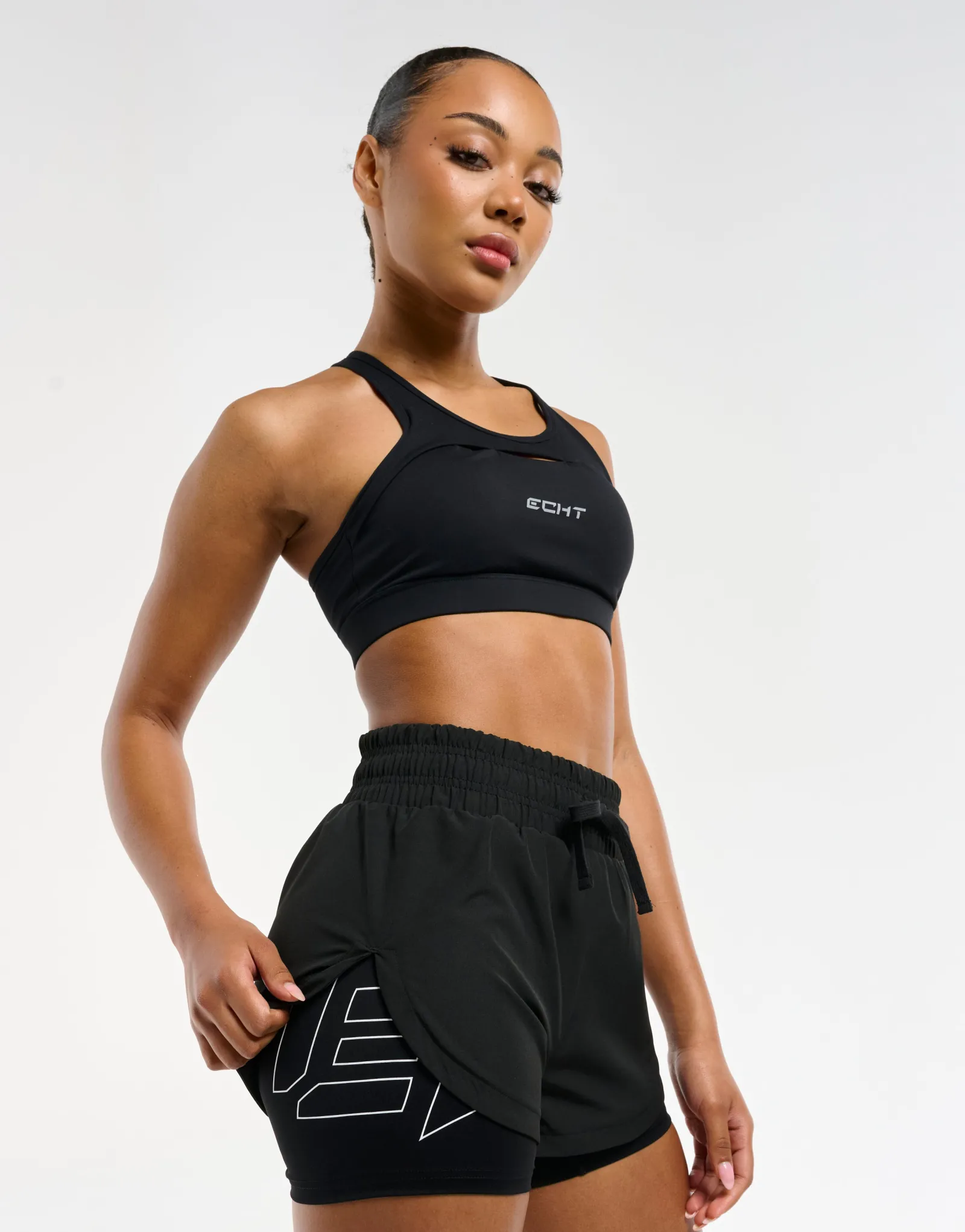Fashion ECHT Freedom Running Shorts Black