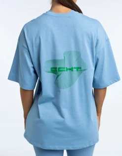 Discount ECHT Futura Oversize Tee Process Blue