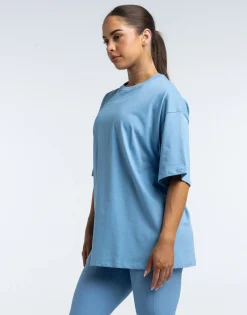 Discount ECHT Futura Oversize Tee Process Blue