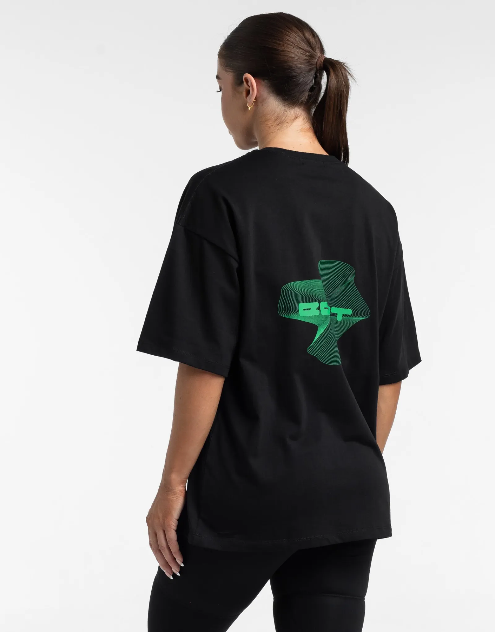 Discount ECHT Futura Oversize Tee Black