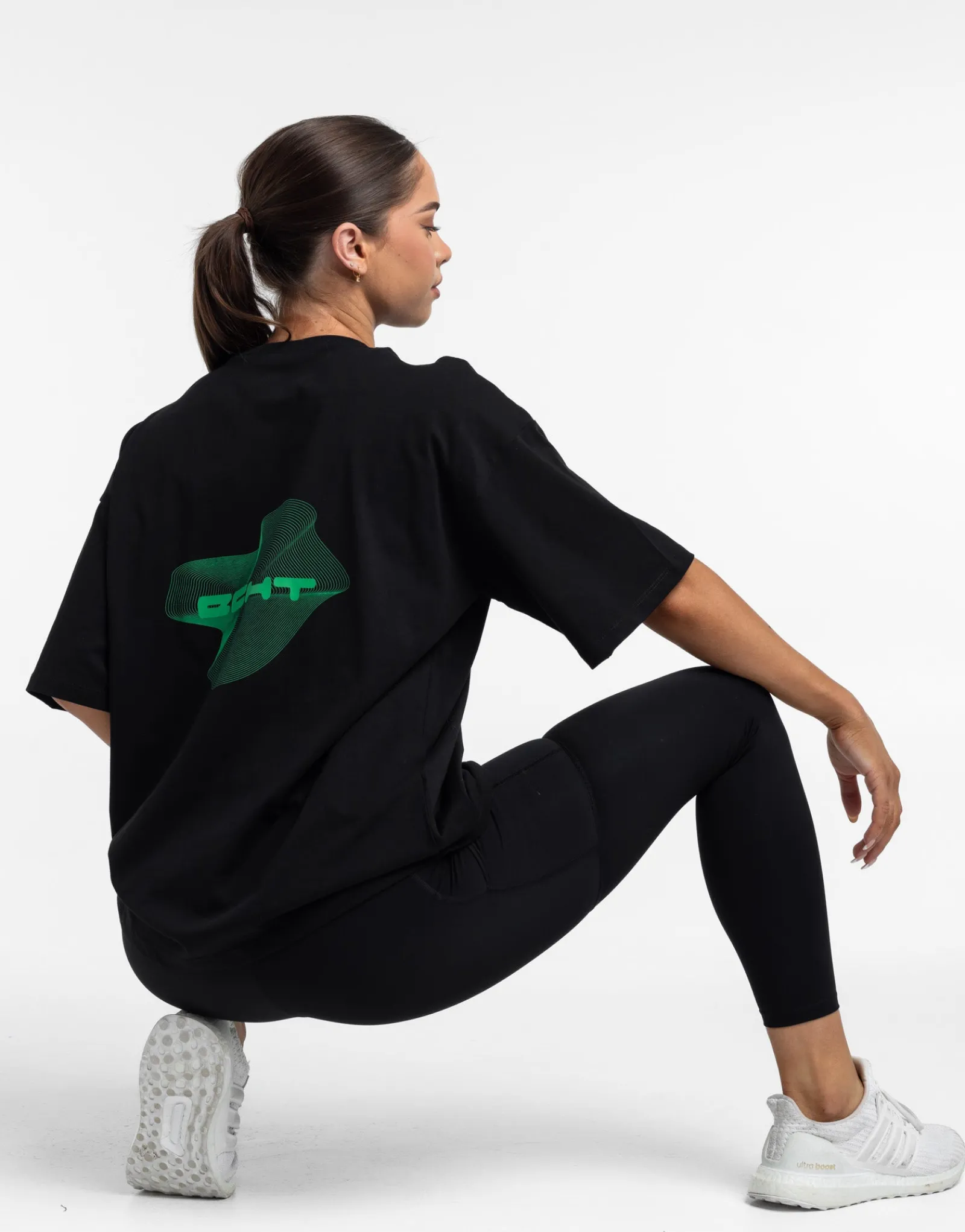Discount ECHT Futura Oversize Tee Black