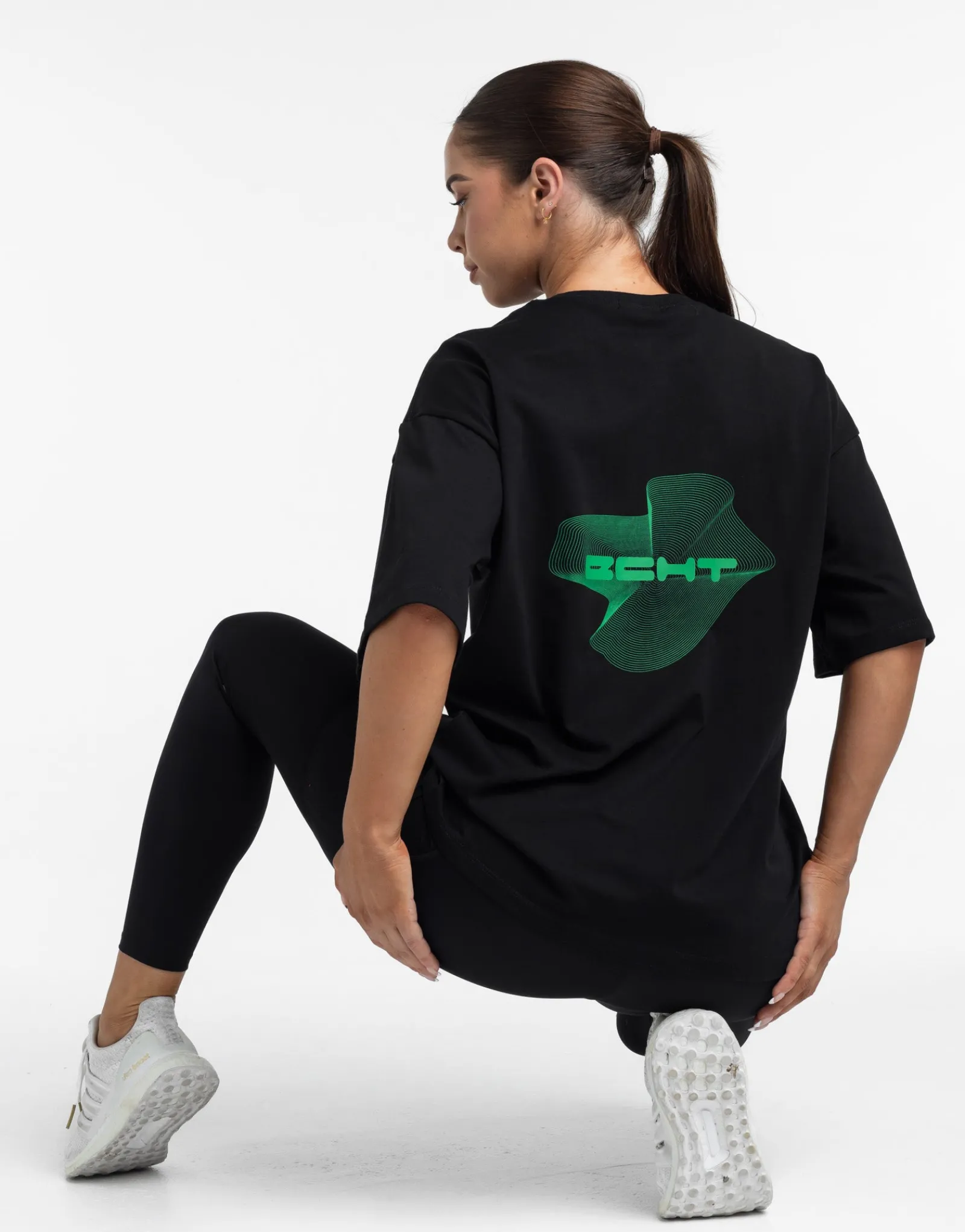 Discount ECHT Futura Oversize Tee Black