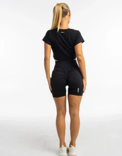 Clearance ECHT Glory Cropped Tee Black