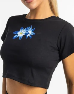 Clearance ECHT Glory Cropped Tee Black