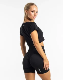 Clearance ECHT Glory Cropped Tee Black