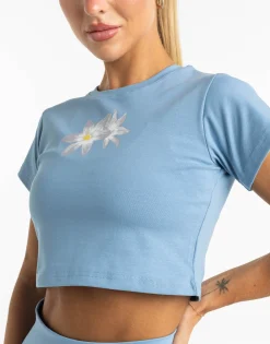 New ECHT Glory Cropped Tee Blue