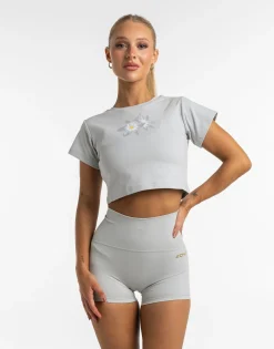 Hot ECHT Glory Cropped Tee Grey