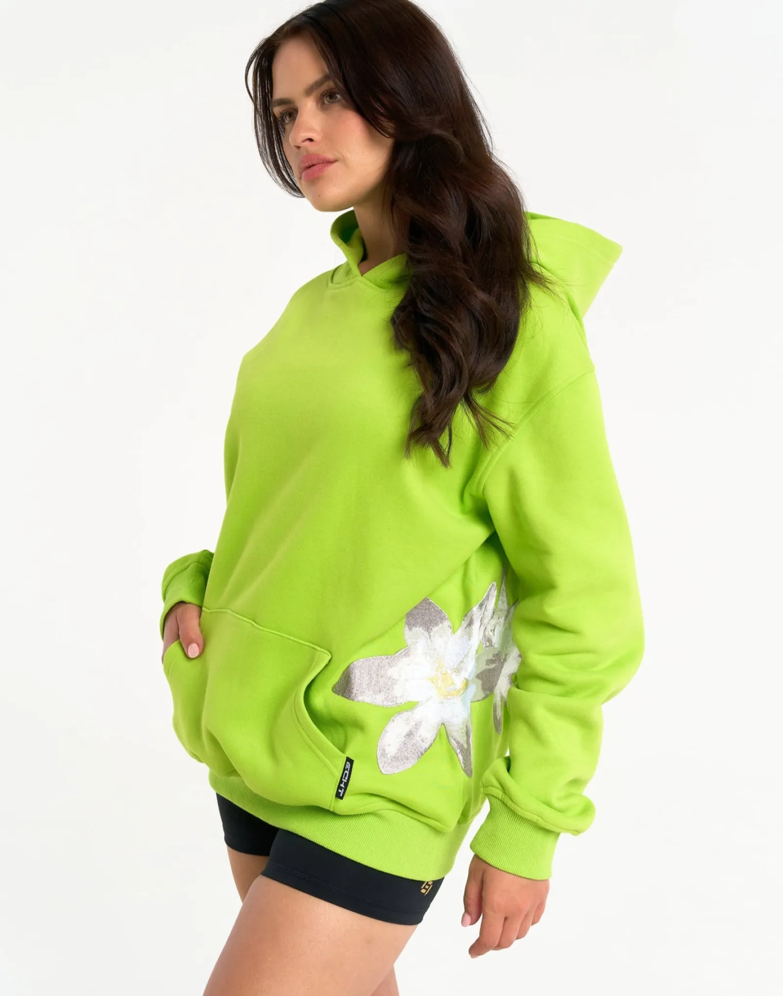 Clearance ECHT Glory Hoodie Lime Green