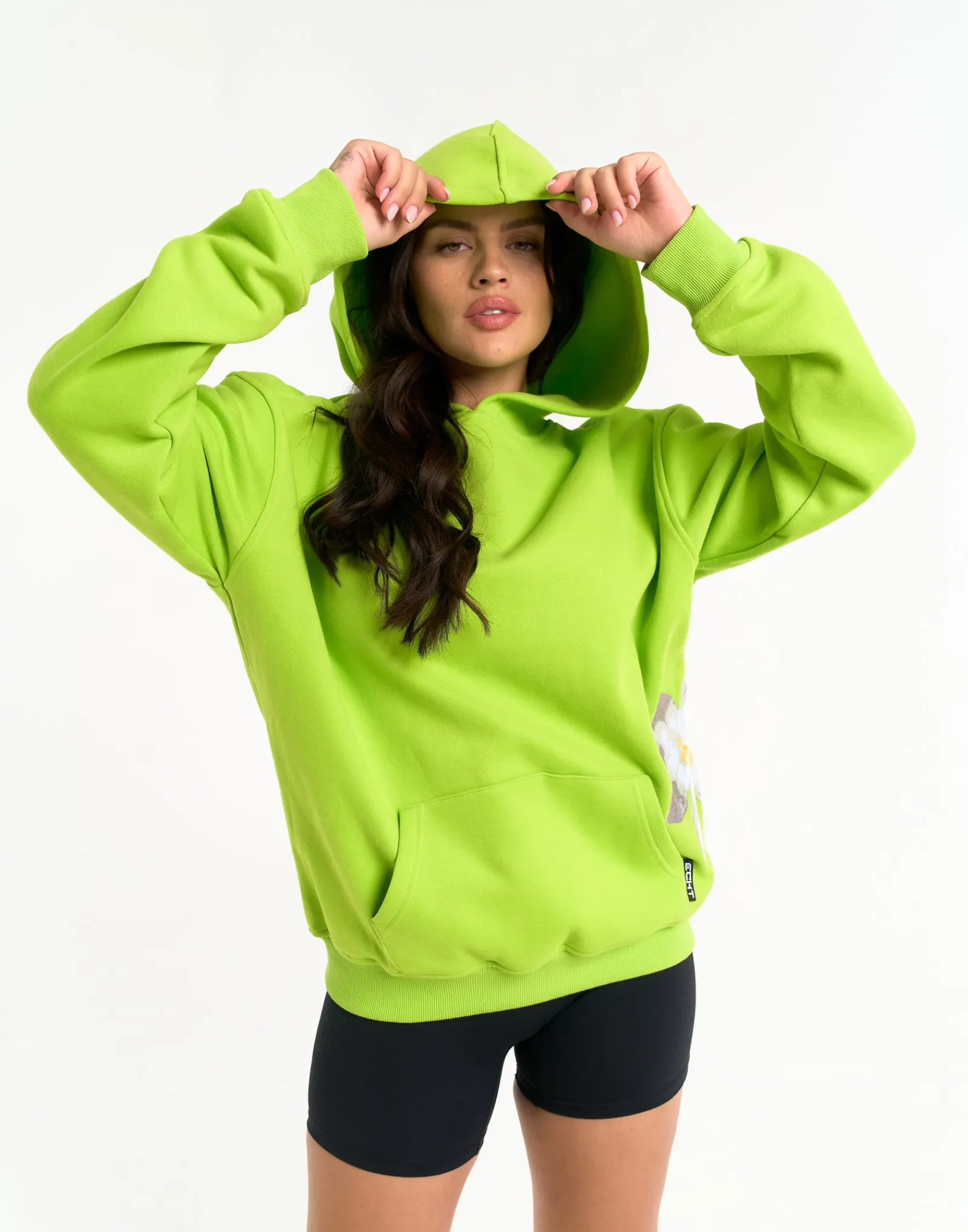 Clearance ECHT Glory Hoodie Lime Green