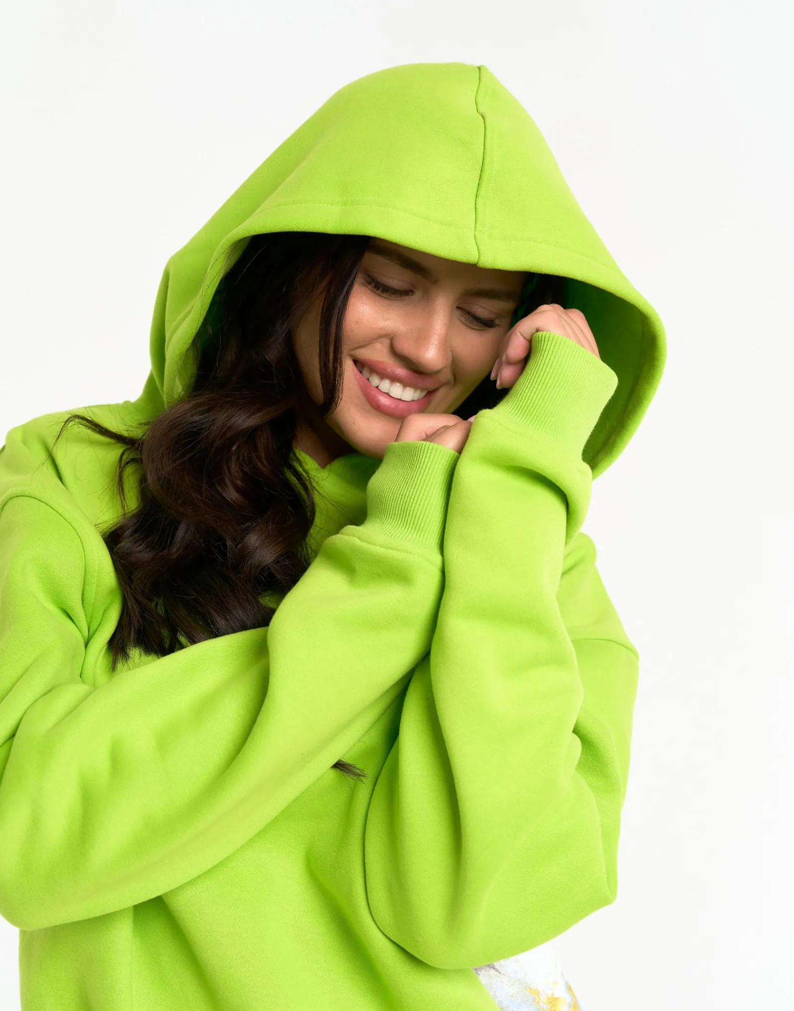 Clearance ECHT Glory Hoodie Lime Green