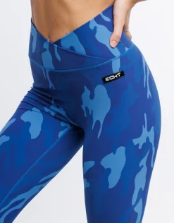 New ECHT Hyper Camo Leggings Hyper Blue