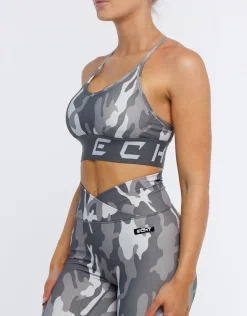 Best ECHT Hyper Camo Sports Bra Stealth Grey