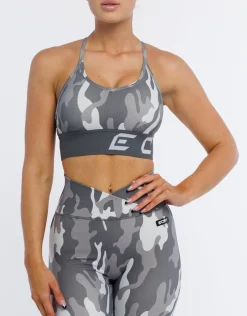 Best ECHT Hyper Camo Sports Bra Stealth Grey