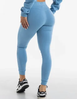 New ECHT Ladies Tapered Joggers V2 Process Blue