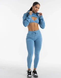 New ECHT Ladies Tapered Joggers V2 Process Blue