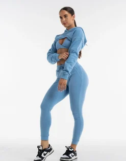 New ECHT Ladies Tapered Joggers V2 Process Blue