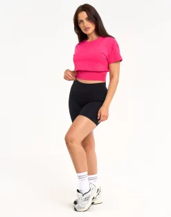 Best ECHT Layered Cropped Tee Pink