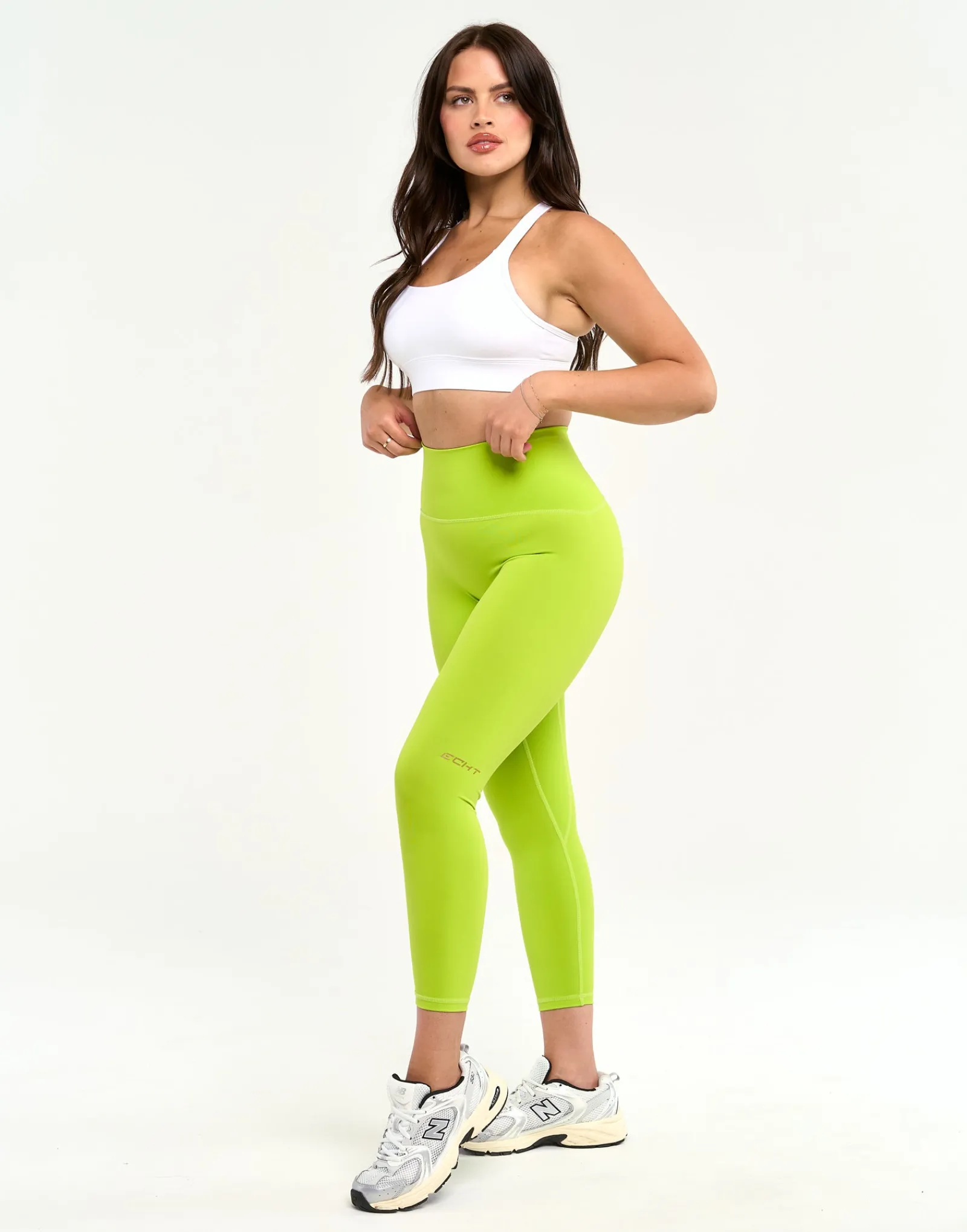 Discount ECHT Limitless Leggings 23" Lime Green