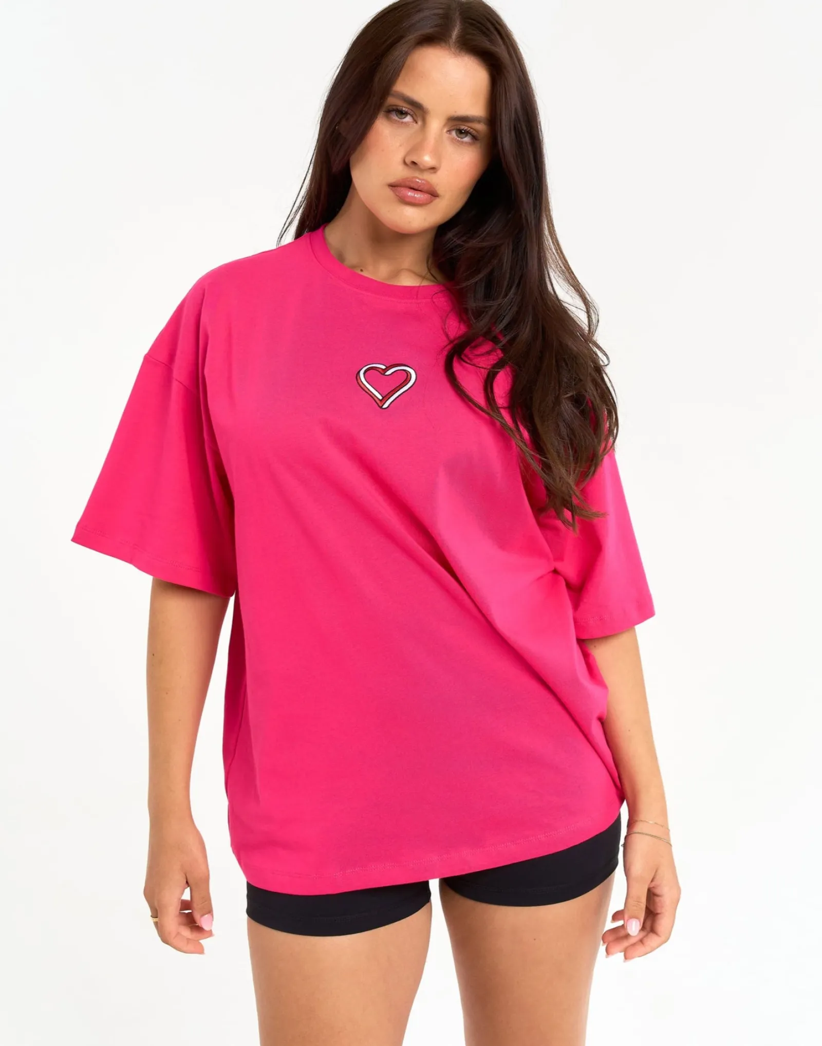 Online ECHT Love Oversize Tee Pink